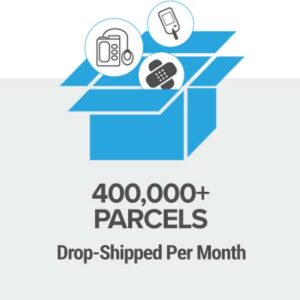 400,000 plus shipments per month